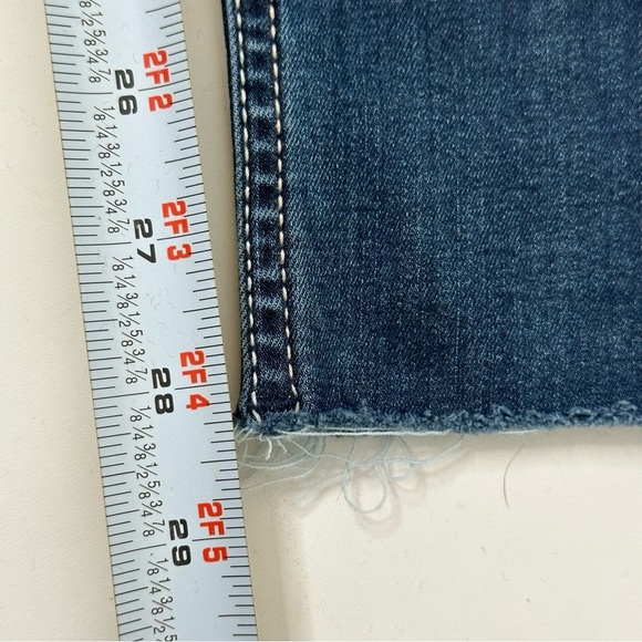 Vigoss Women’s Skinny Jeans Flap Embroidered Pockets Raw Hem Sz 6 - Picture 12 of 13
